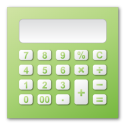 calculator, green